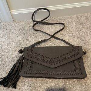 Grey crossbody bag